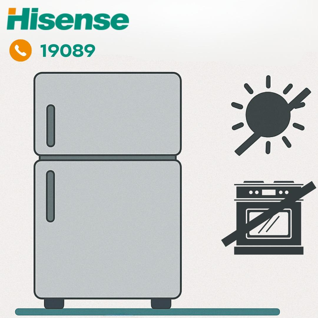 التأكد من استقرار الثلاجة هايسنس في مكانها التأكد من استقرار الثلاجة هايسنس في مكانها