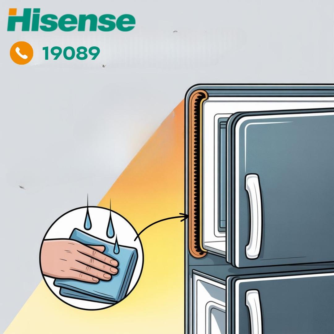 فحص جلدة باب ثلاجة هايسنس فحص جلدة باب ثلاجة هايسنس