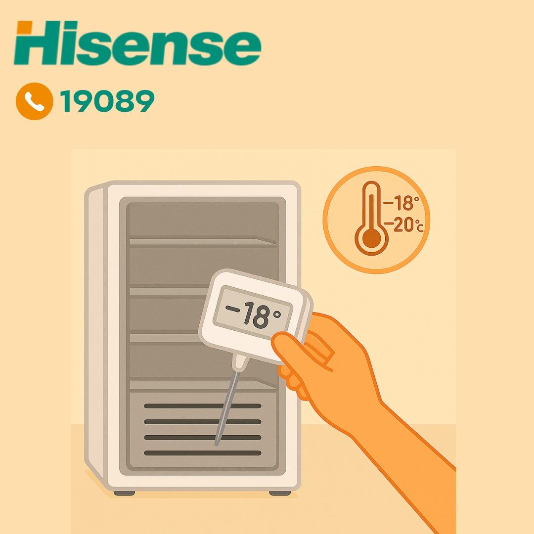 ضبط درجة الحرارة بديب فريزر هايسنس